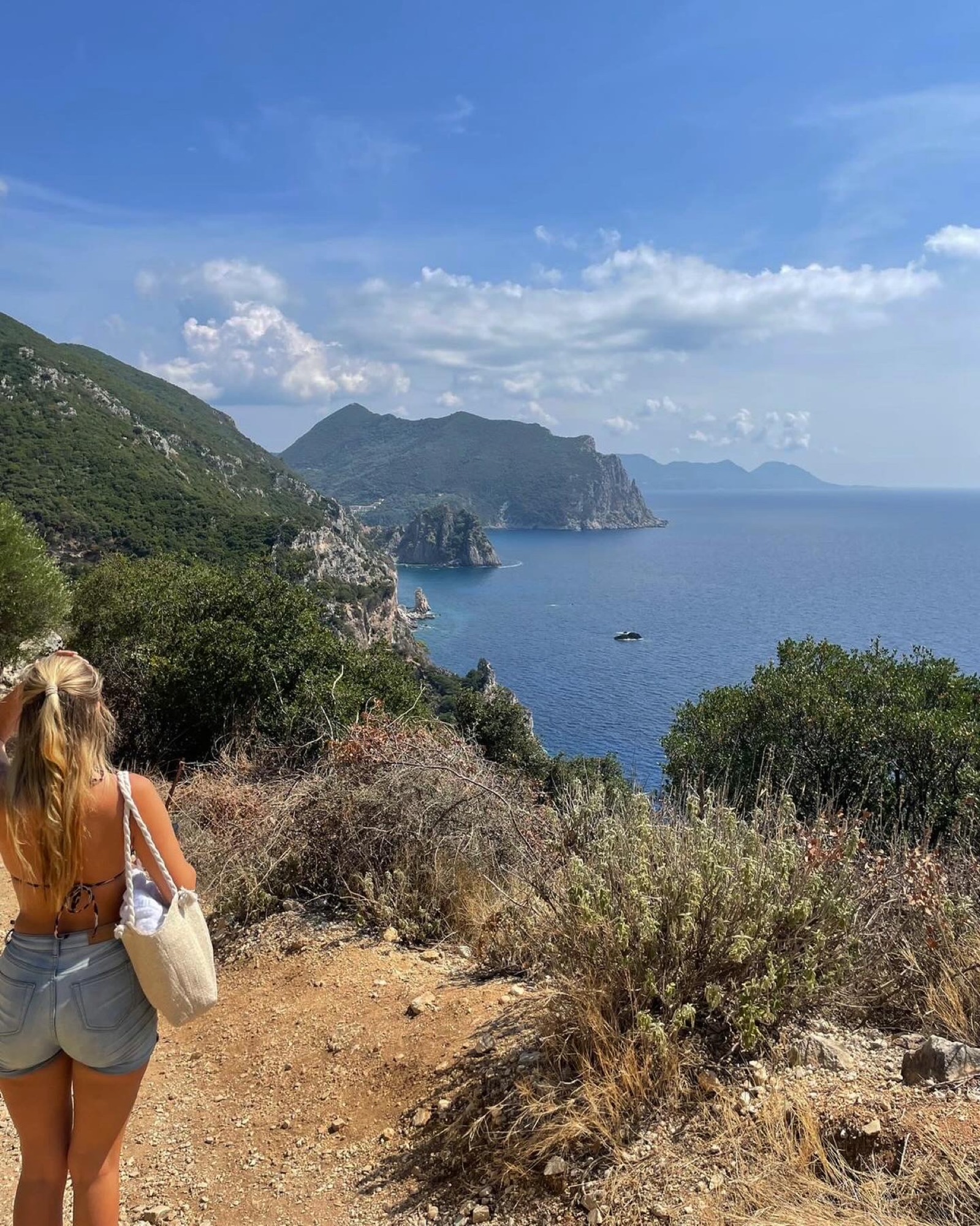 Coastline of Corfu, Greece